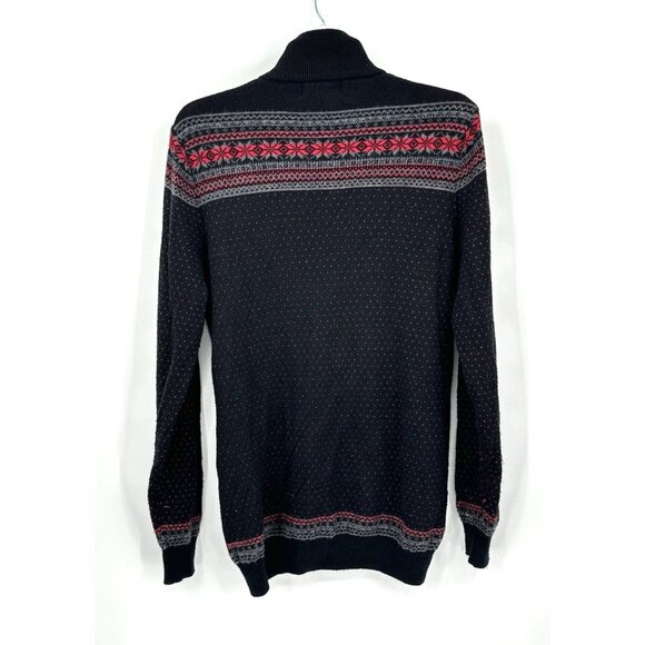 ICEWEAR cardigan sweater 100% wool fair isle nordic maxwin made in iceland M - Picture 5 of 8